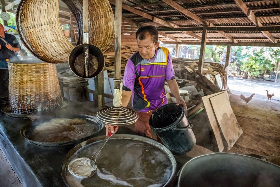 From Bangkok: Damnoen Saduak Floating Market Guided Tour - The paddle boat route to Damnoen Saduak