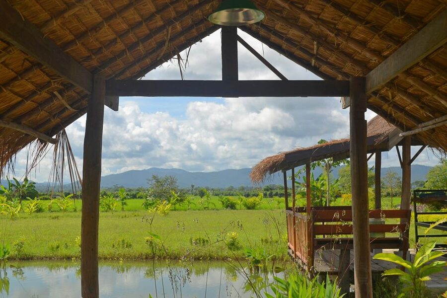 From Chiang Mai: Mae Taeng Valley and Waterfalls Cycle Tour - Starting with bikes near Wat Ban Den