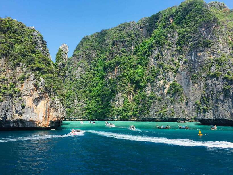From Phi Phi: Full Day 7 Island Tour by Longtail with Sunset - Monkey Beach and Viking Cave: a quick start