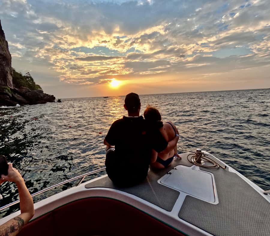 From Phi Phi Island: Maya Bay Sunset & Plankton by Speedboat - Snorkeling among fish, coral, and blacktip sharks