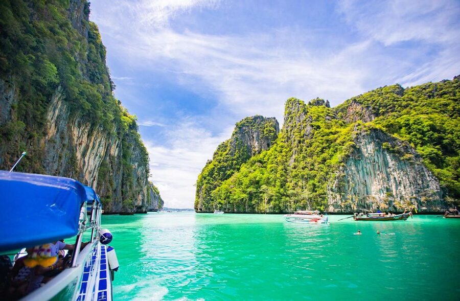 From Phi Phi: Sunrise Maya Bay, Pileh Lagoon Speedboat Tour - Shark Point is the final major water stop