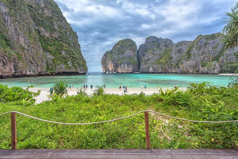 From Phi Phi: Sunset & Plankton Swim Tour By Speedboat - Bamboo Island: check the actual route before you pay