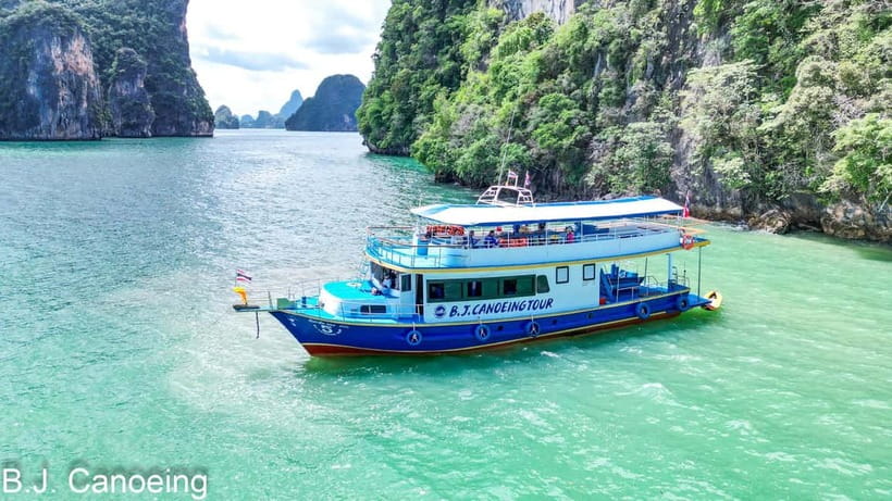 From Phuket : James Bond Island by Bigboat & Canoe Adventure - Panak Island and the first cave by canoe