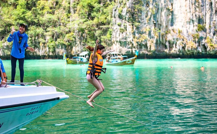 From Phuket: Phi Phi, Maya Bay, & Khai Islands Premium Trip - Viking Cave is a short but worthwhile look