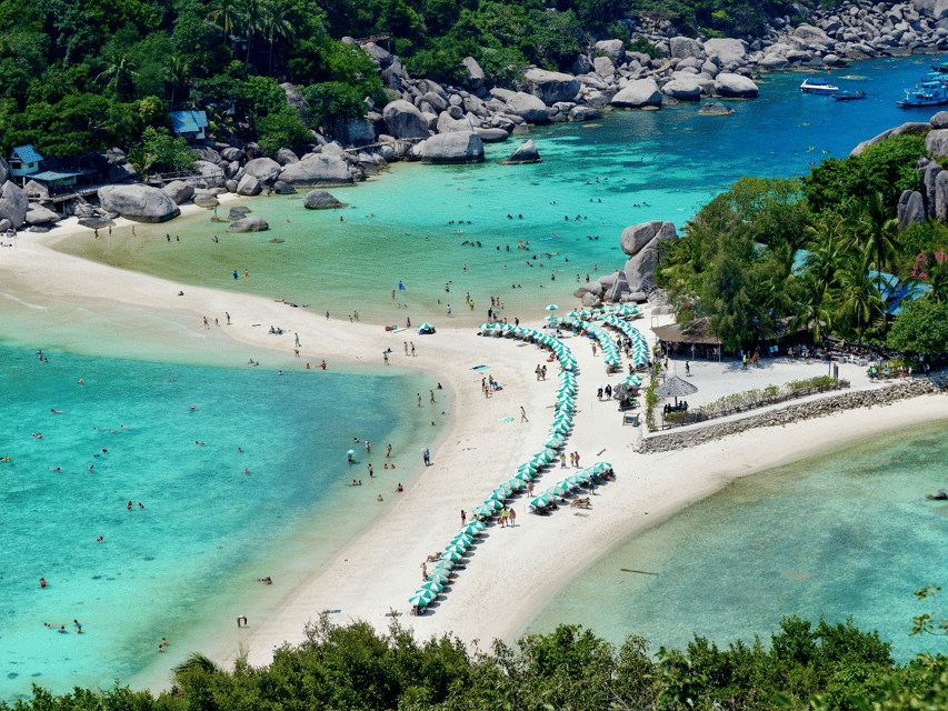 From Samui: Koh Tao and Nangyuan Snorkeling Tour Day Trip - Nangyuan’s beaches and island views