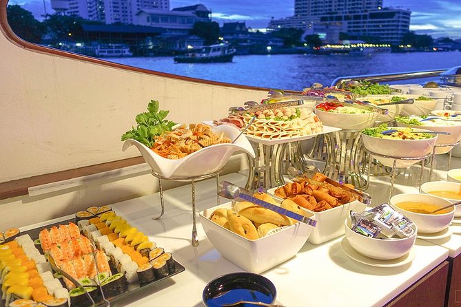 Grand Pearl Dinner Cruise Experience at Bangkok with Pickup - The Chao Phraya route from River City to Pinklao Bridge