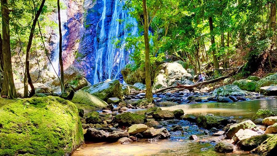 ISLAND TOUR ECO AROUND KOH SAMUI HALF DAY RARE SIGHTSEEING - The rough climb to Overlap Stone 2