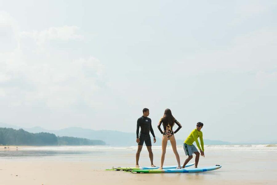 Khao Lak: 1.5-Hour Small Group Surfing Experience - The first 30 minutes: safety before the sea