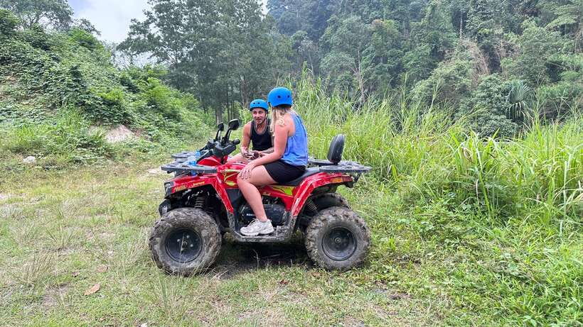 Khao Lak: ATV Park Quad-Bike Tour - Water, waterfall, and the seasonal catch