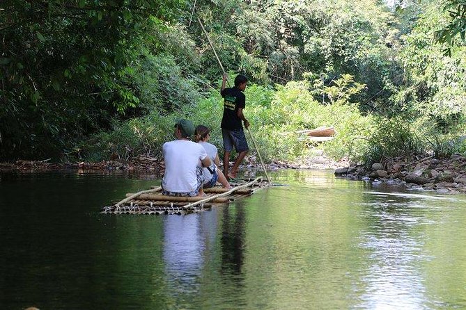 Khao Lak: Bamboo Rafting & Sea Turtle Conservation Center - Drifting through the rainforest on bamboo