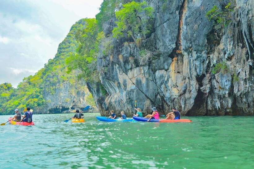 Ko Lanta: Full-Day Mangrove and Sea Cave Kayaking Experience - The longtail boat ride to Koh Talabeng