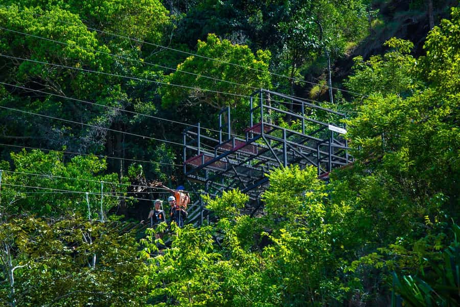 Ko Pha Ngan: Sky-High Zipline & Wang Sai Waterfall Views - Walking the Sky Bridge