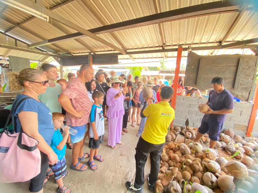 Koh Samui: 4x4 Sightseeing Safari & Elephant Sanctuary Tour - Coconut plantations and everyday island work