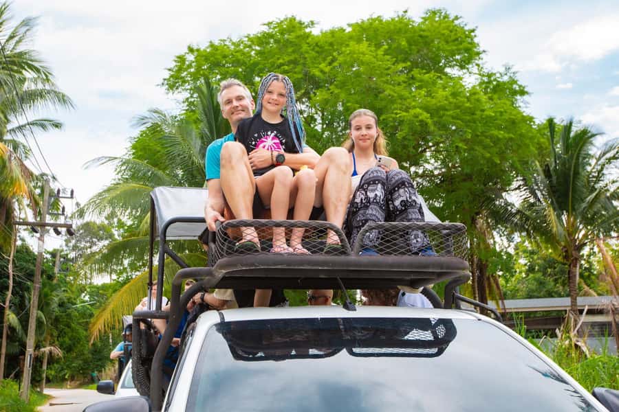 Koh Samui Adventure: Hidden Gems & 4x4 Safari Tour /w Lunch - Cooling off at Na Muang Waterfall