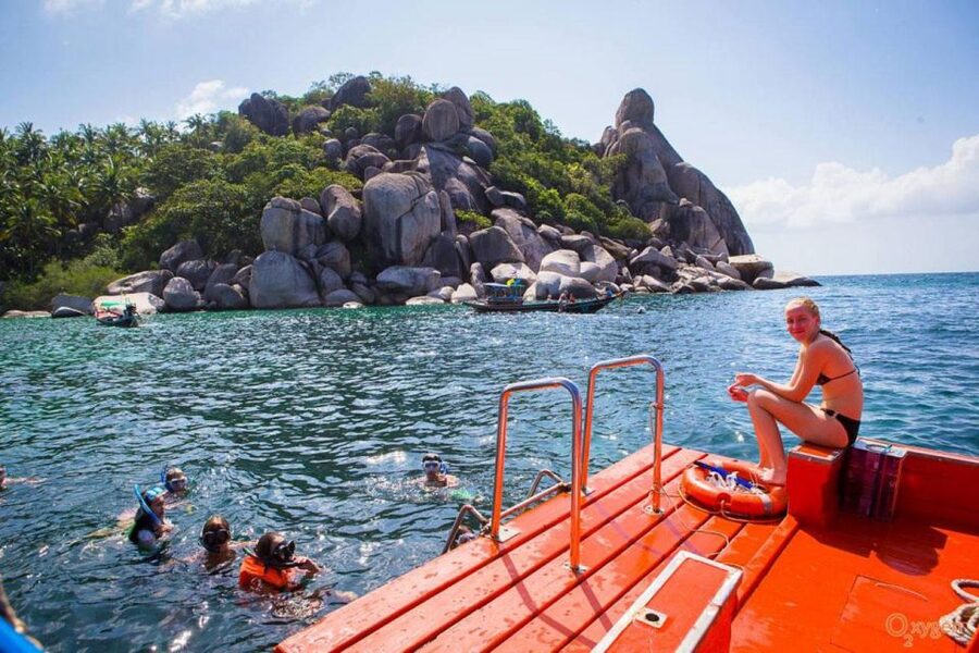 Koh Tao: Koh Nangyuan and the Hidden Bays Trip by the Oxygen - Pickup, Mae Haad, and the Oxygen boat