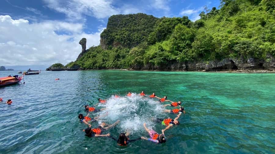 Krabi: 4 Islands Day Tour by Speedboat or Longtail Boat - A busy half-day built around Krabi’s famous islands