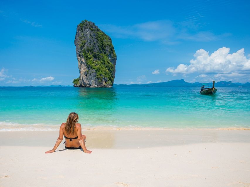 Krabi: 4 Islands Day Trip by Speedboat Including Lunch Box - Phranang Cave Beach combines scenery and local belief