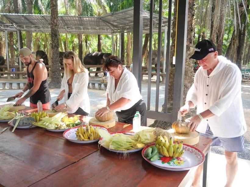 Krabi: Elephant Feeding Program with Food Preparation - Key points at a glance