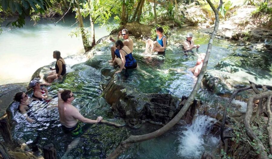 Krabi: Emerald Pool and Hot Springs Waterfall Half-Day Trip - Soaking at Krabi Hot Springs