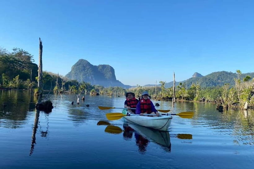 Krabi: Emerald Pool, Hot Springs, and Kayaking Tour - A warm soak at the Hot Spring Waterfall