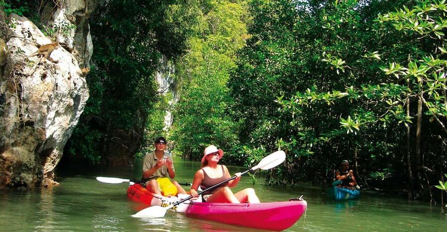 Krabi: Guided Kayaking Tour at Ao Thalane - The pickup from Ao Nang and Krabi