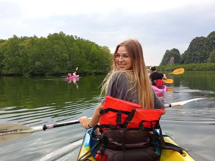 Krabi: Half-Day Kayak Adventure at Ao Thalane - Caves, canyons, and the possible lagoon