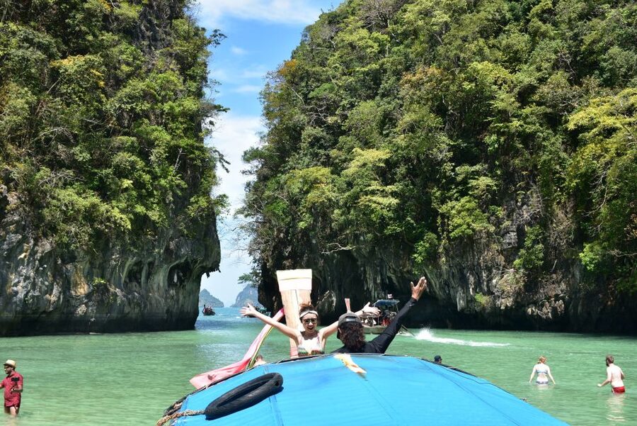 Krabi: Hong Island Sunset Tour w/ Beach Dinner+Night Snorkel - Night snorkeling at Koh Raeng