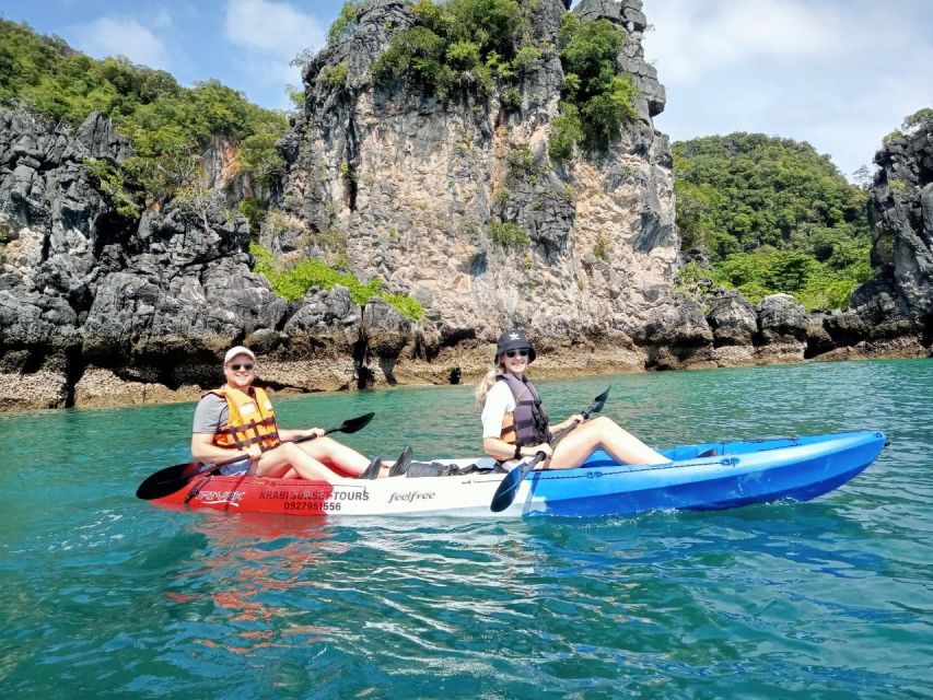 Krabi: Hong Island Tour by Longtail Boat with Kayak Option - Koh Lao Lading and the beach buffet