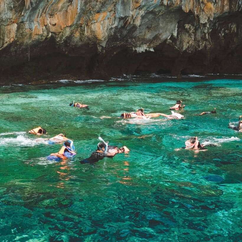 Krabi: Phi Phi Islands Speedboat Tour with Buffet Lunch - More snorkeling near Phi Phi Don
