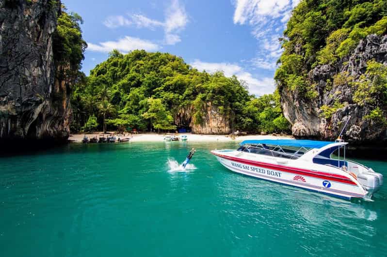 Krabi's Hong Island Speed Boat Blast with 360° Viewpoint - Pakbia Island, your first swim stop