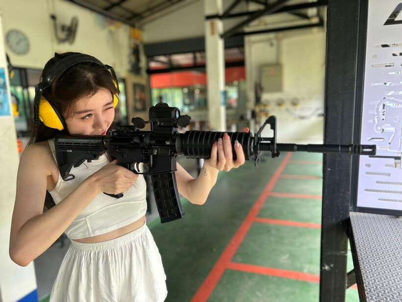 Krabi shooting range(.22 LRM4, .10 bullet) - What this Krabi shooting experience really offers