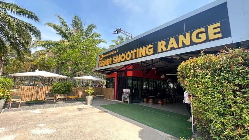Krabi shooting range(.22 LRM4, .10 bullet) - The 45-minute visit and shooting session