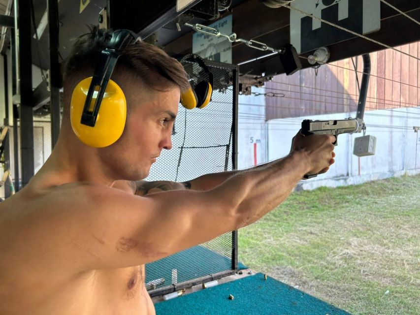 Krabi shooting range (9mm GLOCK17 10 bullet) - A private outing with a photo stop