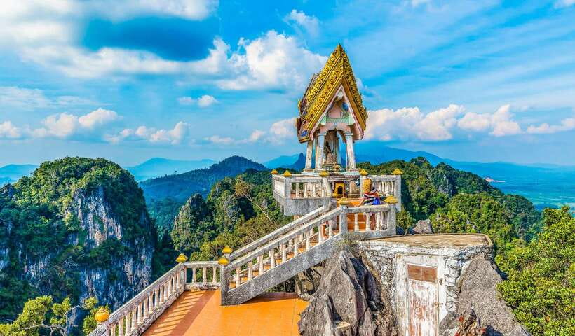 Krabi: Tiger Cave Temple, Emerald Pool and Hot Springs Tour - Hot Springs Waterfall: warm water in a natural setting