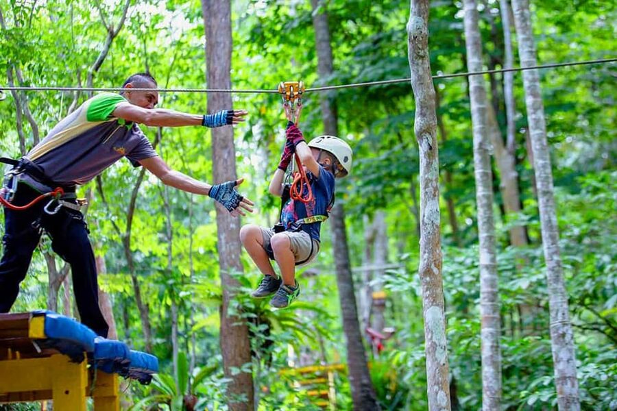 Krabi: Ultimate Zipline Games Challenge - Program B: 29 games for taller, more daring participants
