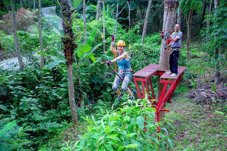Krabi: Ultimate Zipline Games Challenge - Program A+B gives you the full course