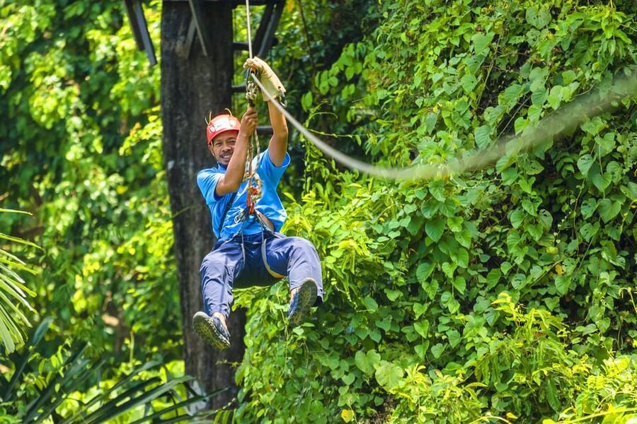 Krabi: Zipline, ATV & Top Rope Climbing Experience - Water, fruit, storage, and free photos