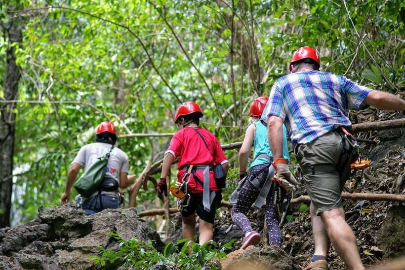 Krabi: Ziplining with Abseiling and Rock Climbing Options - Choosing your route through Krabi’s forest
