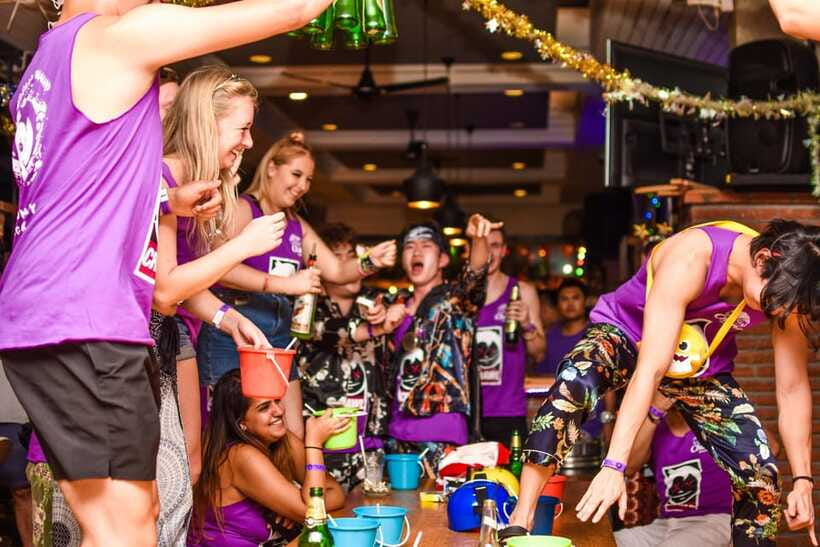 Mad Monkey Bangkok Pub Crawl - The second Khao San Road bar at 11:15 PM