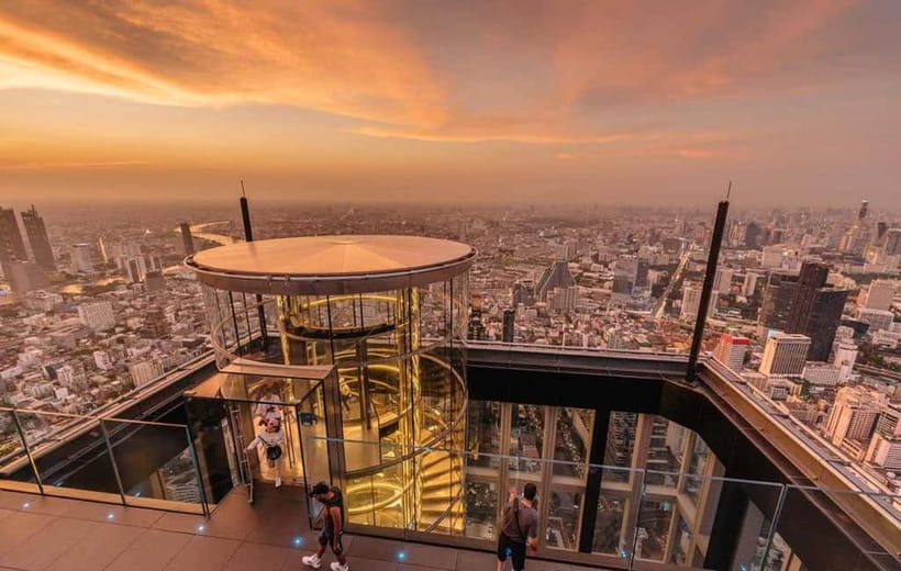 Mahanakhon SkyWalk Entry Ticket - Floor 74 and the indoor 360-degree view