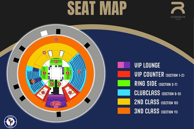 Muay Thai Boxing Match Tickets at Rajadamnern Stadium in Bangkok - Choosing between ringside, second class, and third class