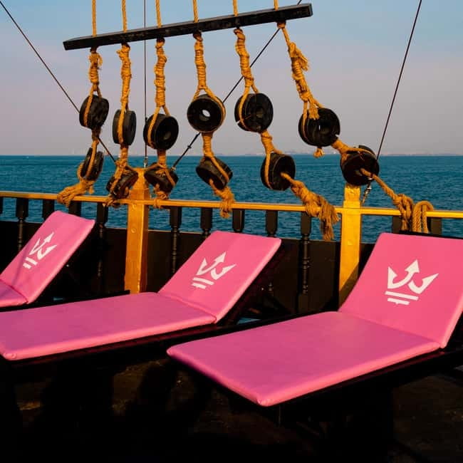 Pattaya: Koh Larn Pirate Cruise with Transfer & Activities - The late-afternoon party on board