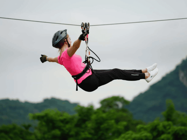 Pattaya: Zipline Adventure with 25 Platforms w/ Kids Option - The view toward Khao Chee Chan
