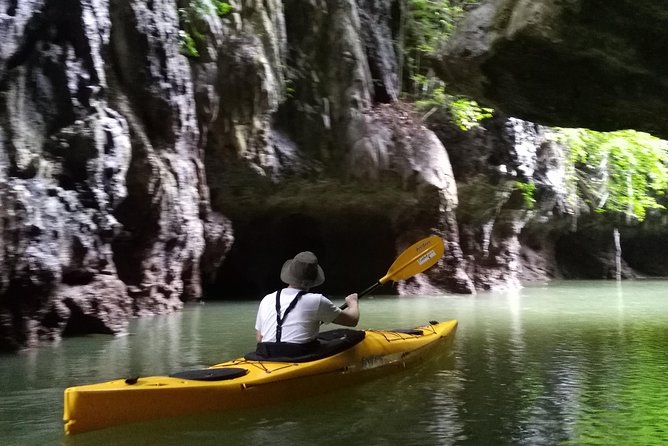 Phang Nga Bay kayaking day trip - Paddling around three limestone islands