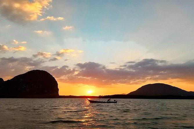 Phang Nga Sunset and James Bond Island - Sunset on the return boat