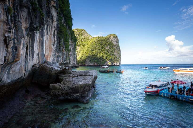 Phi Phi: 7 Island Day Tour by Longtail Boat - Monkey Beach and Viking Cave
