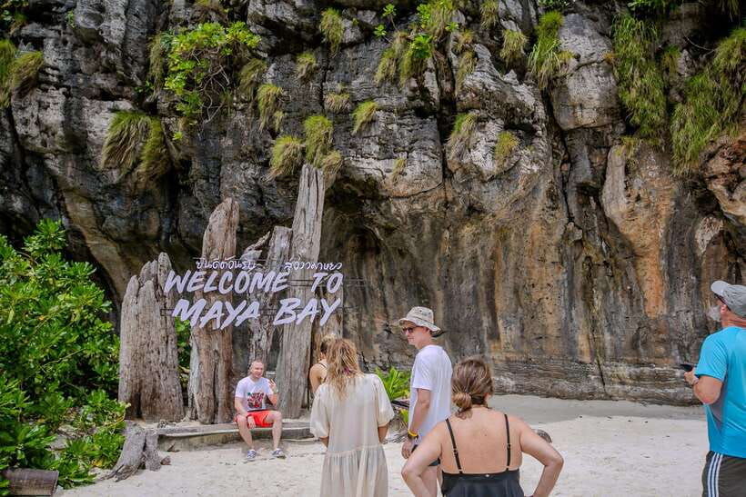 Phi Phi Half Day or Full Day by Longtail to Maya and Bamboo - Viking Cave and the limestone coast