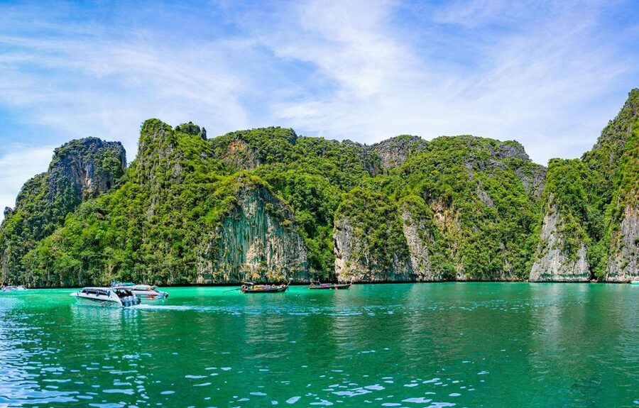 Phi Phi: Half-Day Phi Phi Snorkeling Trip by Longtail Boat - Leaving Ton Sai Pier by longtail boat