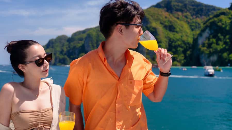 Phi Phi Island Highlights: Cruise, Snorkel & Buffet Lunch - Leaving Phuket for the Phi Phi Islands