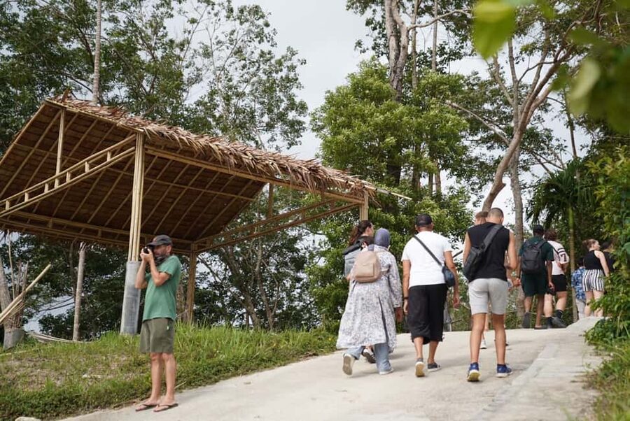 Phuket: Guide Tour to Patong Elephant Sanctuary - Walking into the forest at elephant speed